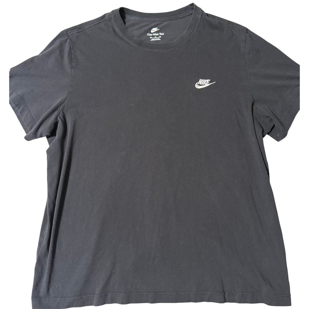 Nike Sportswear Futura Embroidered Logo Black Short Sleeve T-Shirt Mens XXL